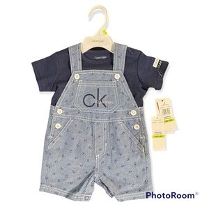 New! Calvin Klein Overall Set